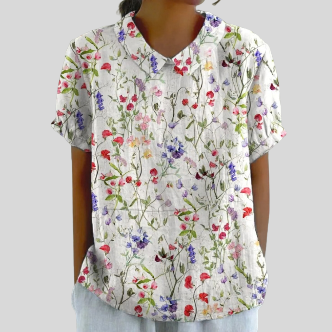 Elegant Floral Comfort Top