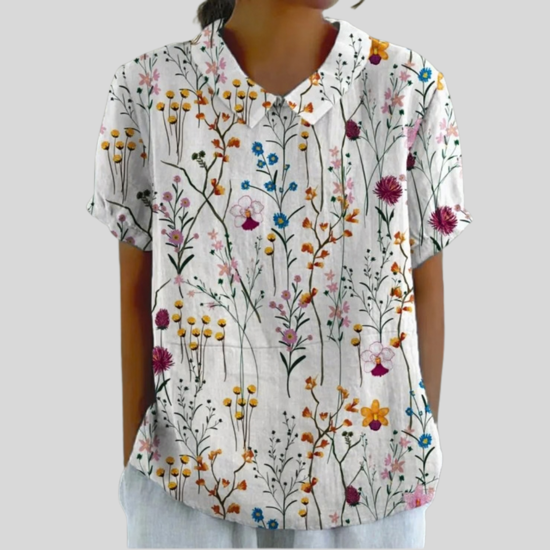 Elegant Floral Comfort Top