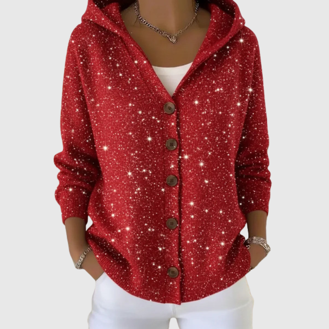 Cosy Hooded Knit Cardigan