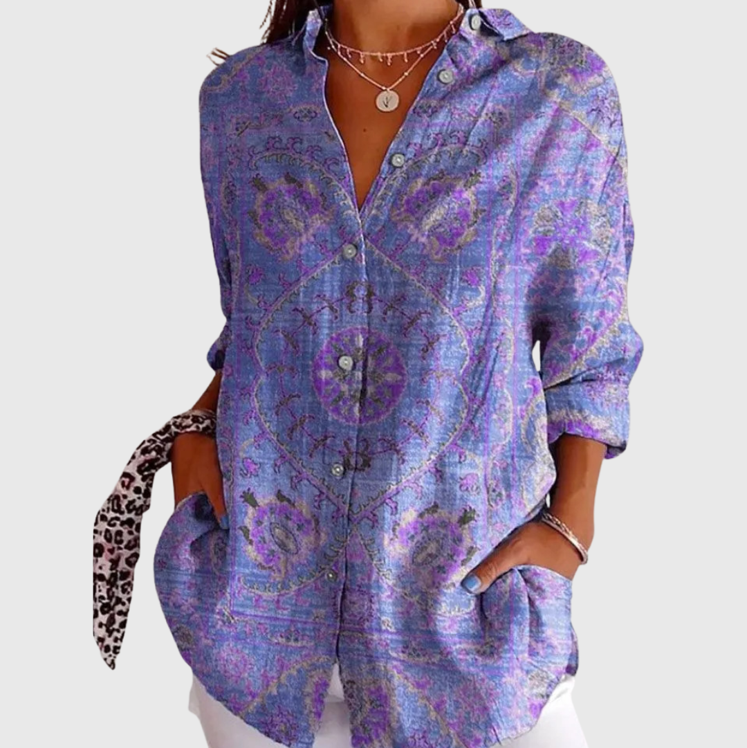 Colourful Lightweight Printed Blouse