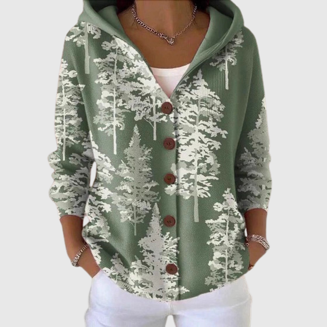 Cosy Hooded Knit Cardigan