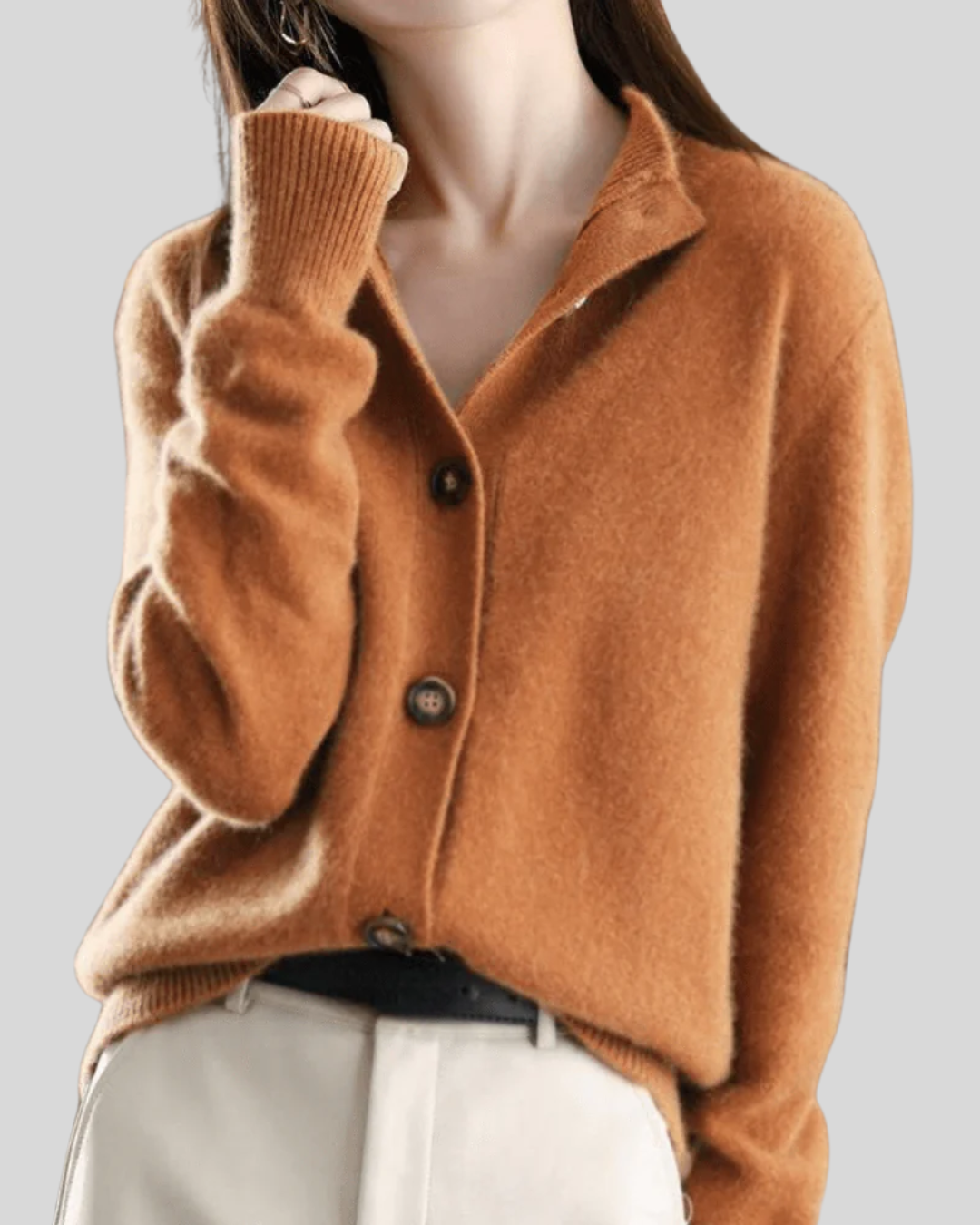 Maureen | Retro Cashmere Cardigan