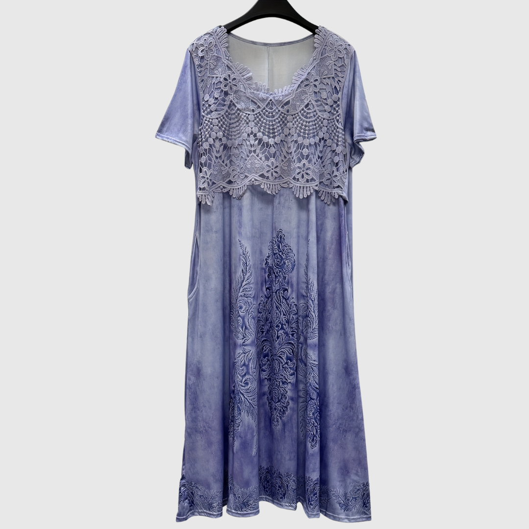 Kirsten | Elegant Floral Midi Dress