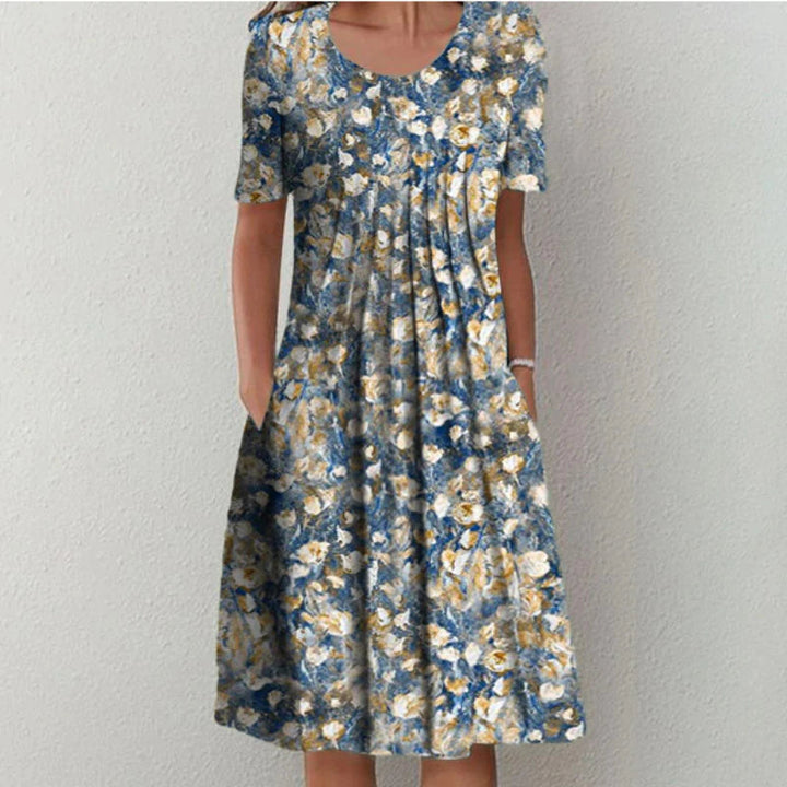 Hailey | Elegant Casual Floral Dress with Pockets