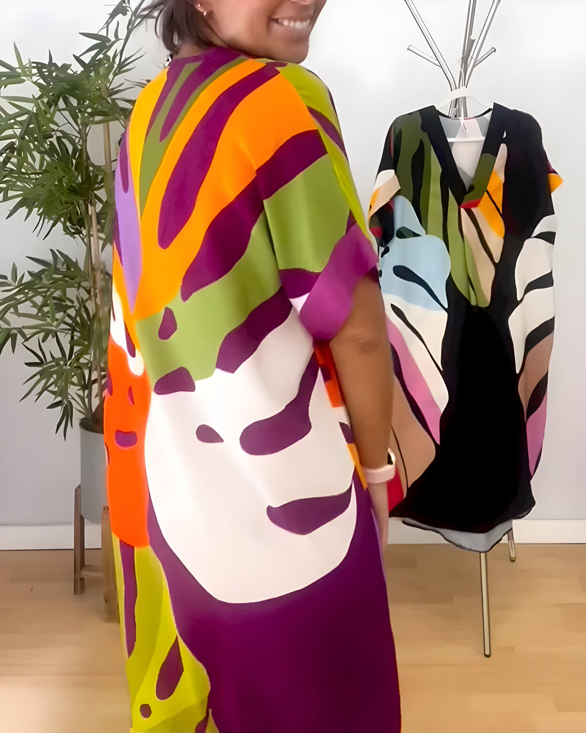 Jillian | Abstract Print Dress