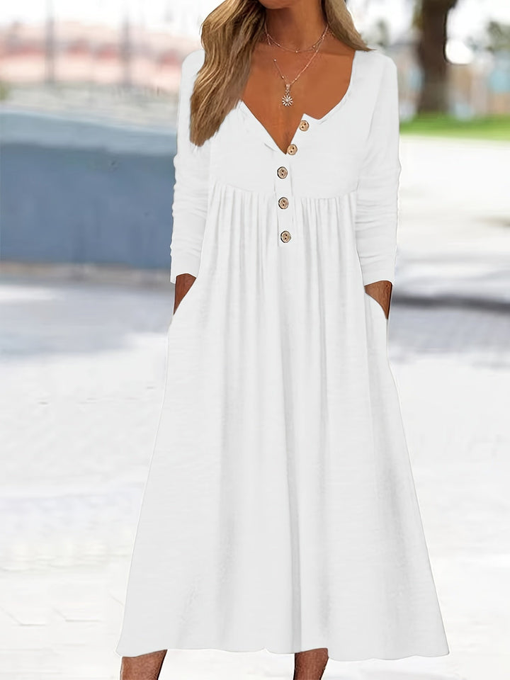 ZARA | BUTTON-FRONT MIDI DRESS