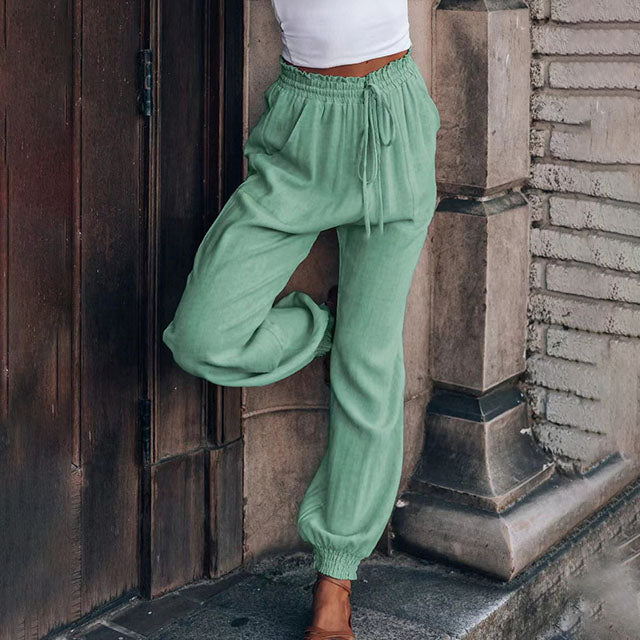 Kaeli – Elegant Drawstring Trousers