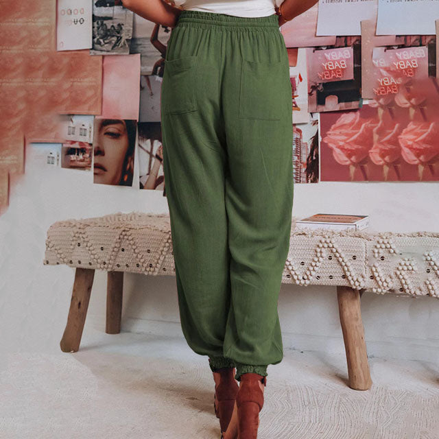 Kaeli – Elegant Drawstring Trousers