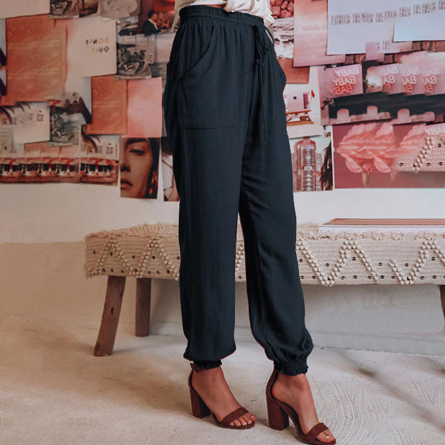 Kaeli – Elegant Drawstring Trousers