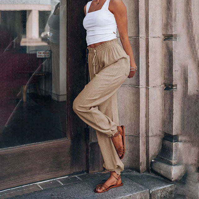 Kaeli – Elegant Drawstring Trousers