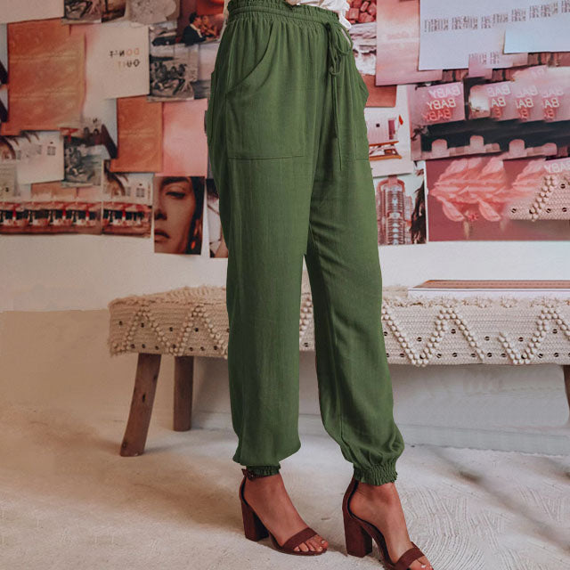 Kaeli – Elegant Drawstring Trousers