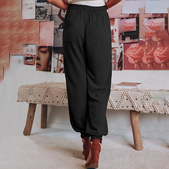 Kaeli – Elegant Drawstring Trousers