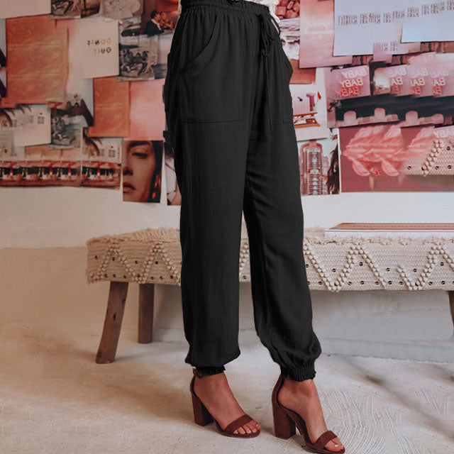 Kaeli – Elegant Drawstring Trousers