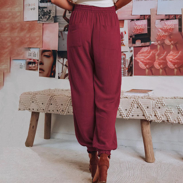 Kaeli – Elegant Drawstring Trousers
