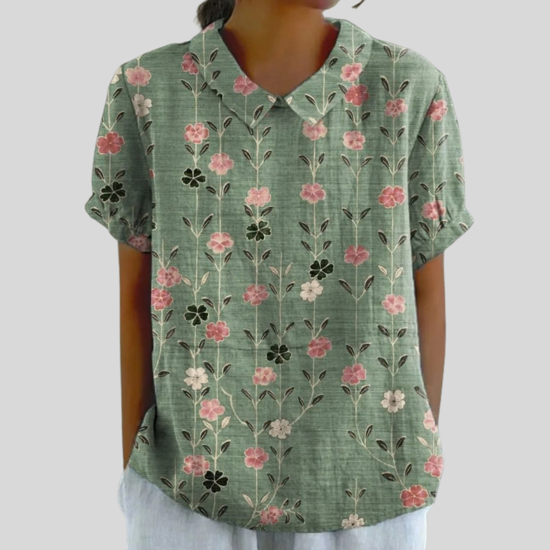 Elegant Floral Comfort Top