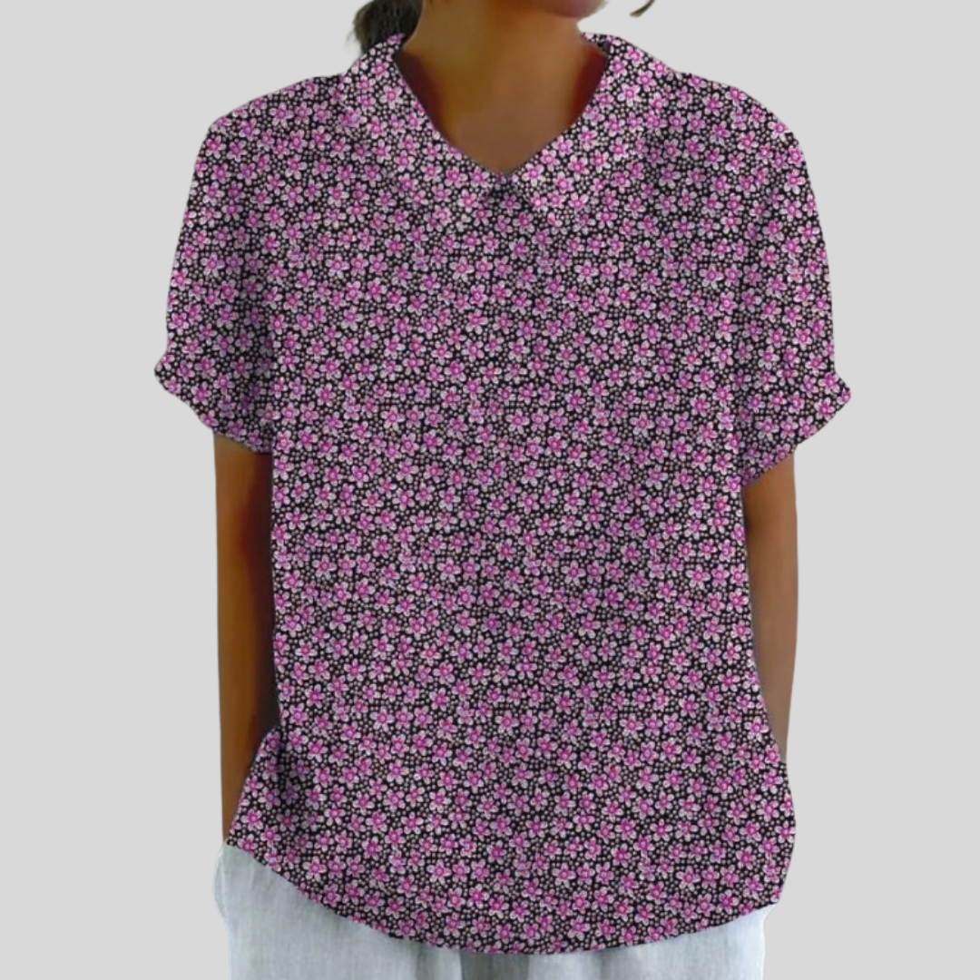 Elegant Floral Comfort Top