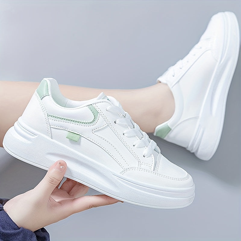 Chic White Sneakers with Lightweight Comfort