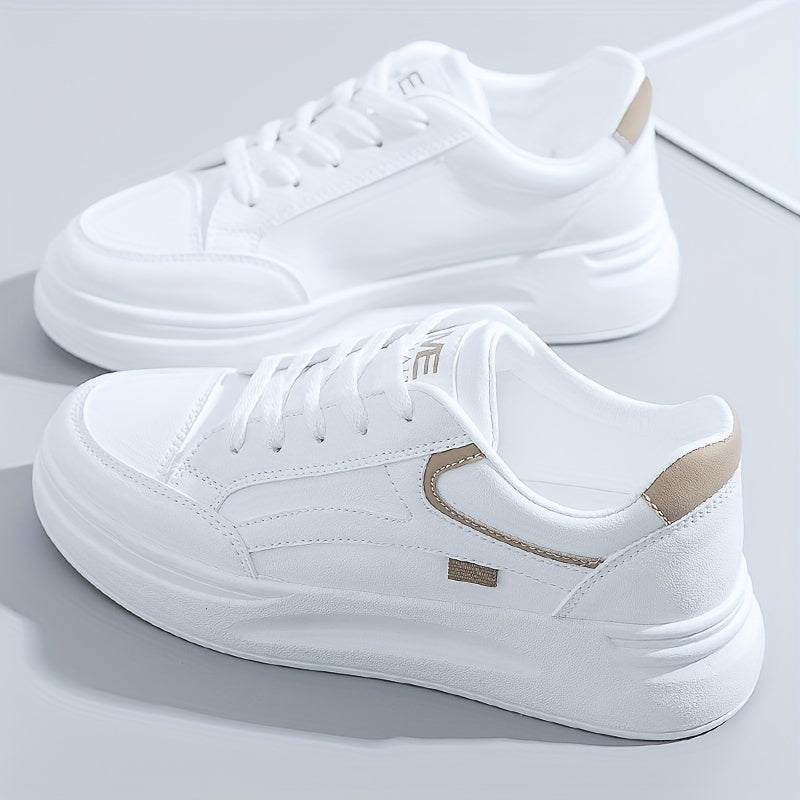 Chic White Sneakers with Lightweight Comfort