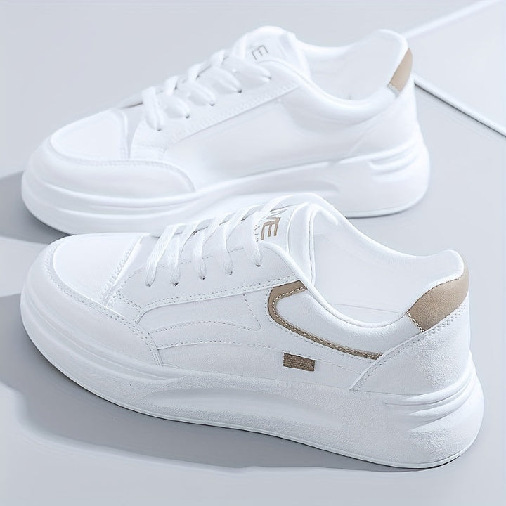 Chic White Sneakers with Lightweight Comfort