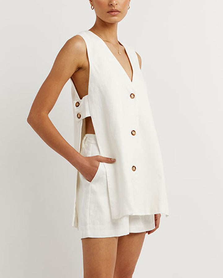 Fiona - Sleeveless Button Set
