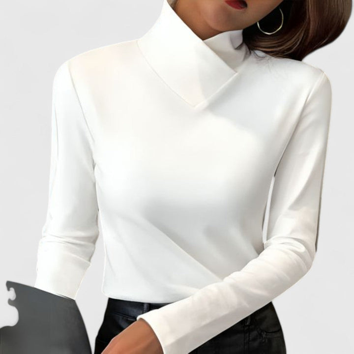 Clair | Elegant High-Neck Jumper