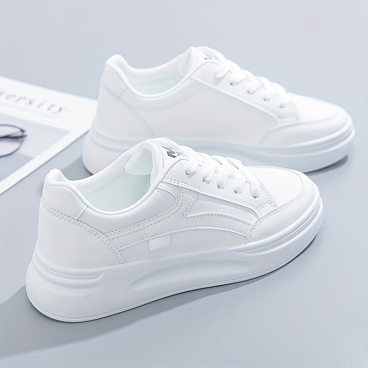 Chic White Sneakers with Lightweight Comfort