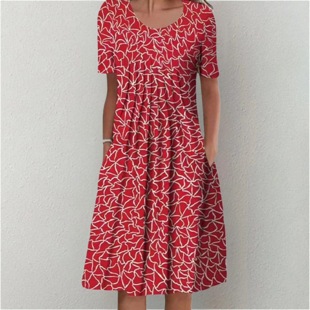 Hailey | Elegant Casual Floral Dress with Pockets