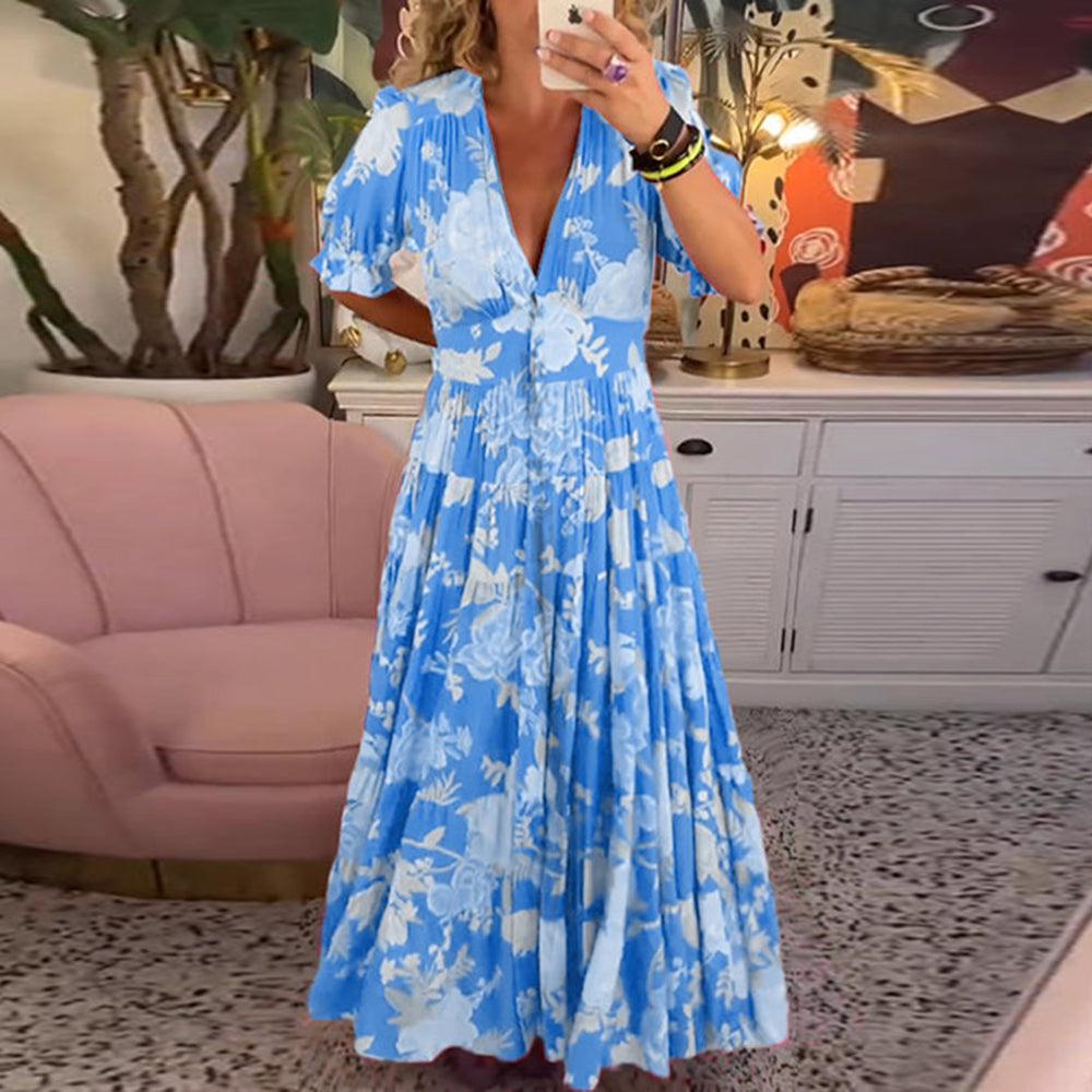 Olive | Vibrant Floral Dress