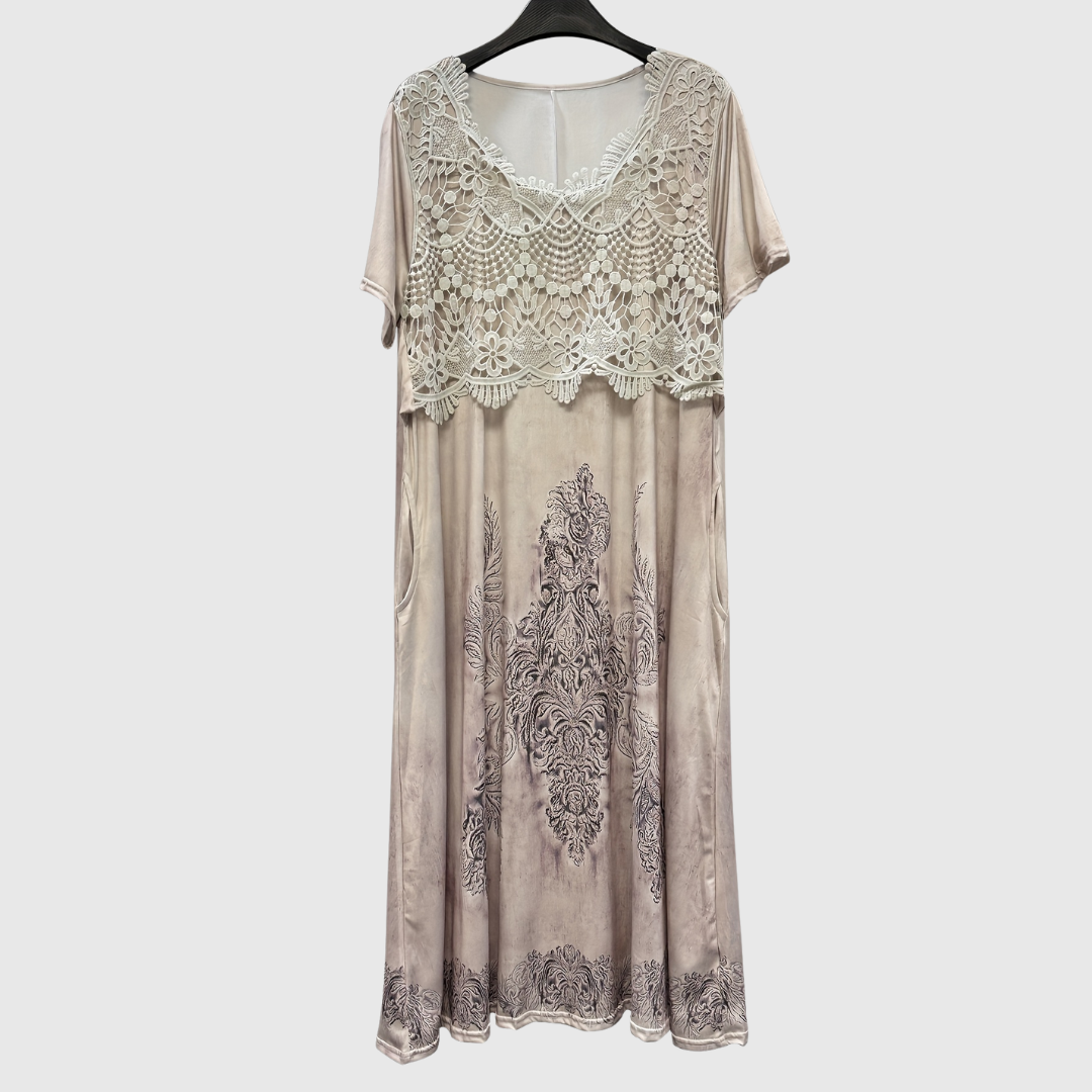 Kirsten | Elegant Floral Midi Dress