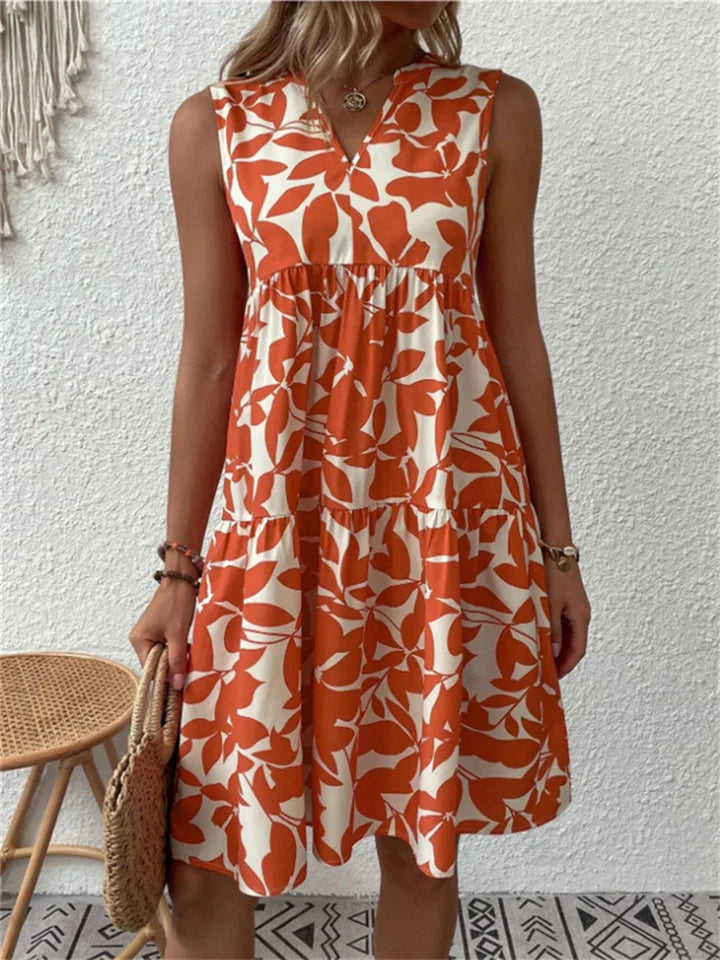 TASHA | FLOWING FLARED MIDI DRESS