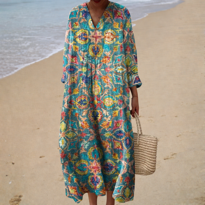 Olive | Printed Summer Dress