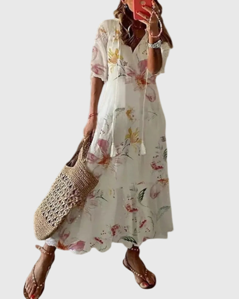 Megan | Vintage Boho Summer Maxi Dress