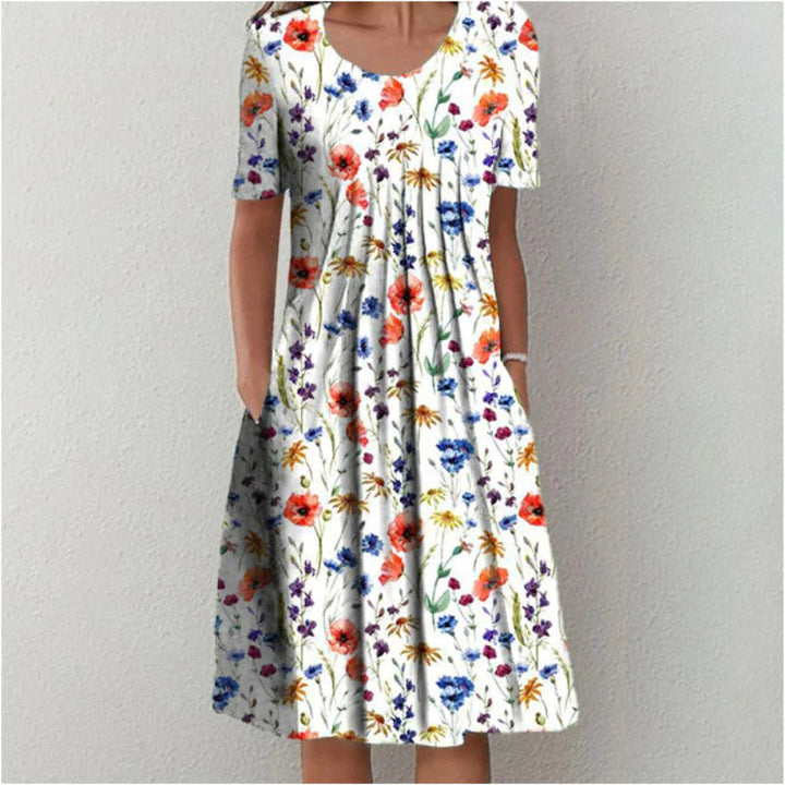 Hailey | Elegant Casual Floral Dress with Pockets