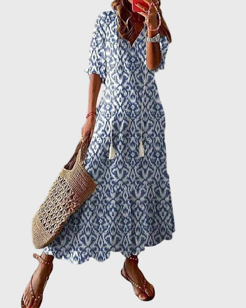 Megan | Vintage Boho Summer Maxi Dress