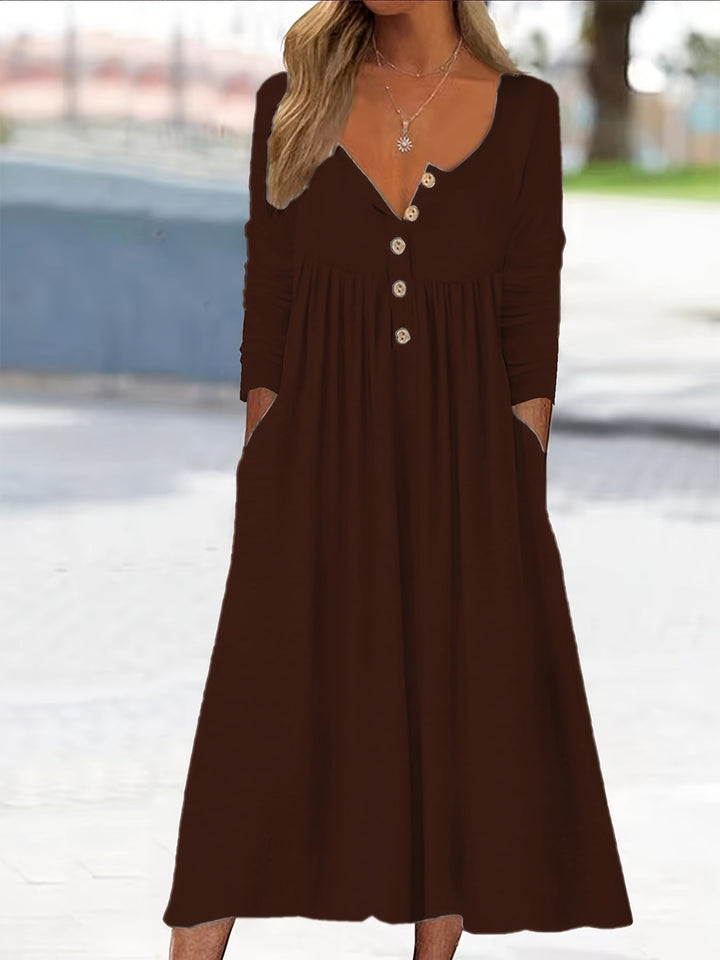 ZARA | BUTTON-FRONT MIDI DRESS