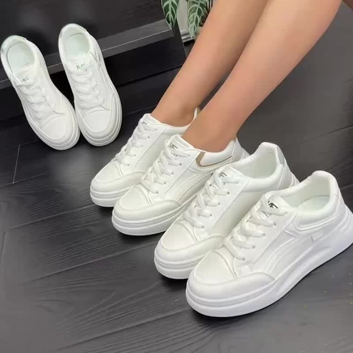 Chic White Sneakers with Lightweight Comfort
