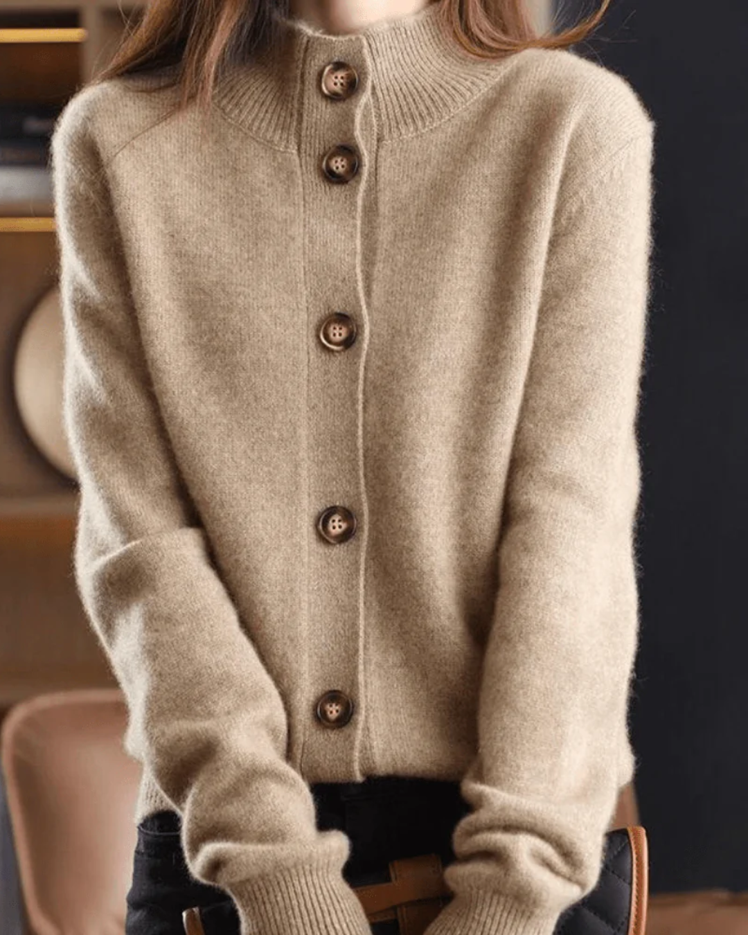 Maureen | Retro Cashmere Cardigan