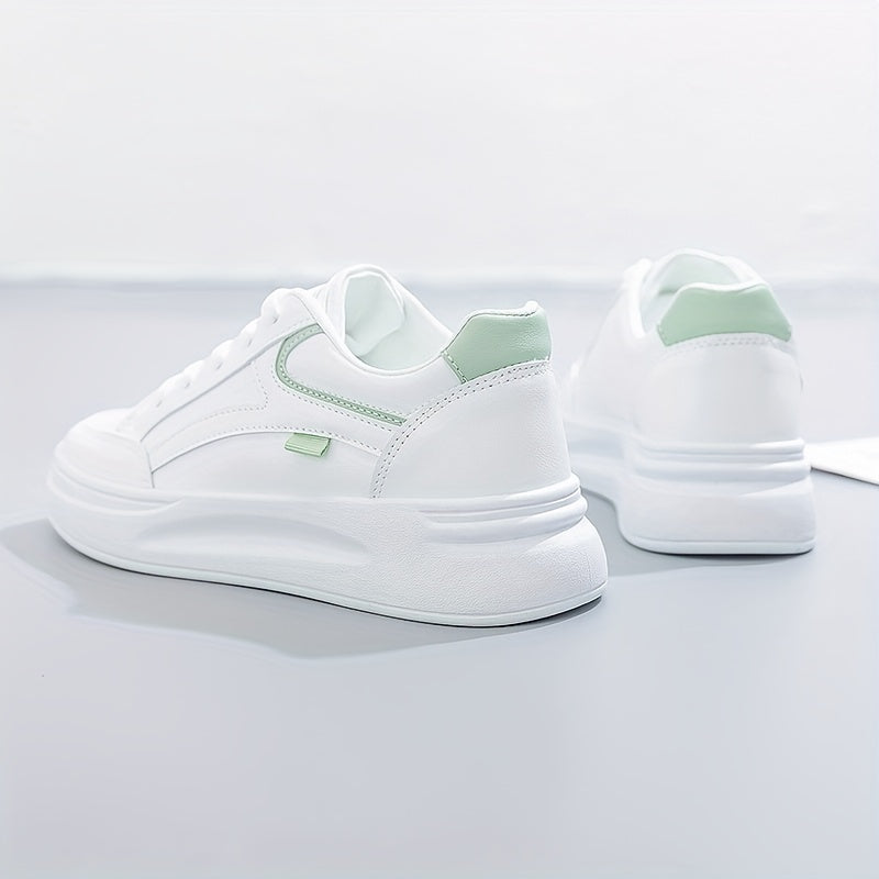 Chic White Sneakers with Lightweight Comfort