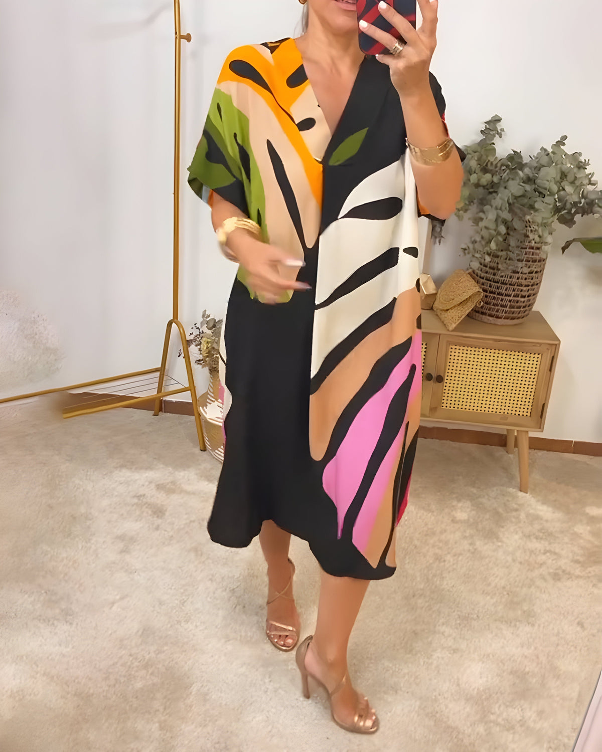 Jillian | Abstract Print Dress