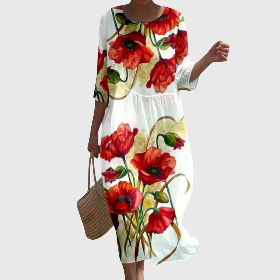Hayley™ | Elegant Floral Maxi Dress