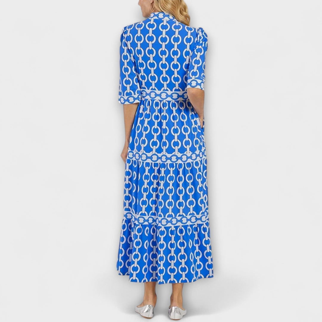 JULIANA | CHAIN PRINT MIDI DRESS