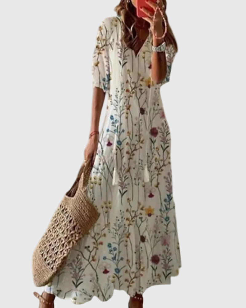 Megan | Vintage Boho Summer Maxi Dress