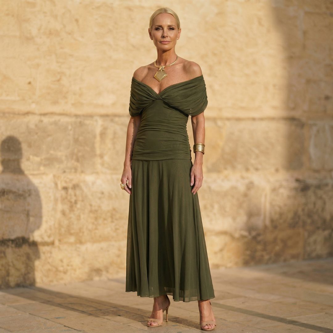 Jenelle | Elegant Green Dress