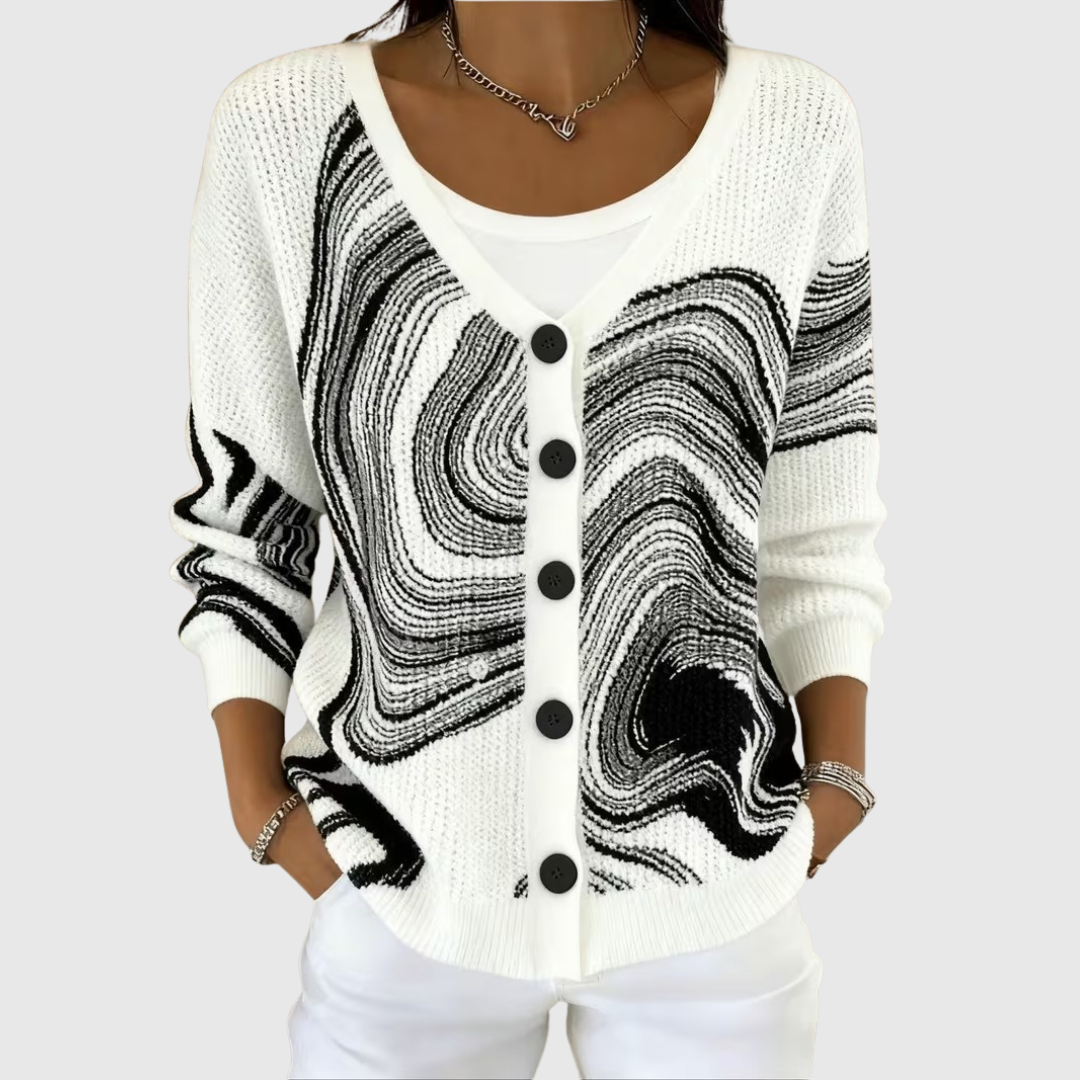 Cosy Button-Up Knit Cardigan