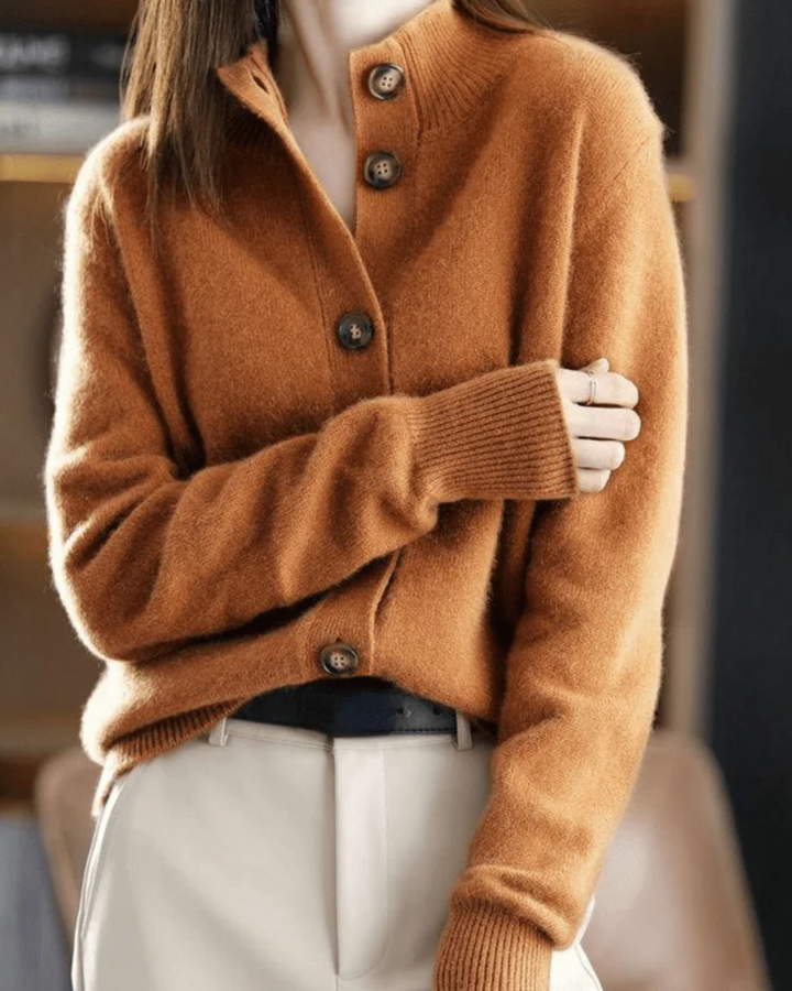Claire | Retro Cashmere Cardigan