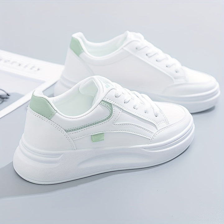 Chic White Sneakers with Lightweight Comfort
