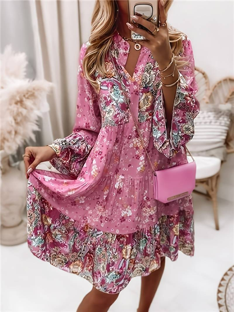 Janelle | Printed Boho Dress