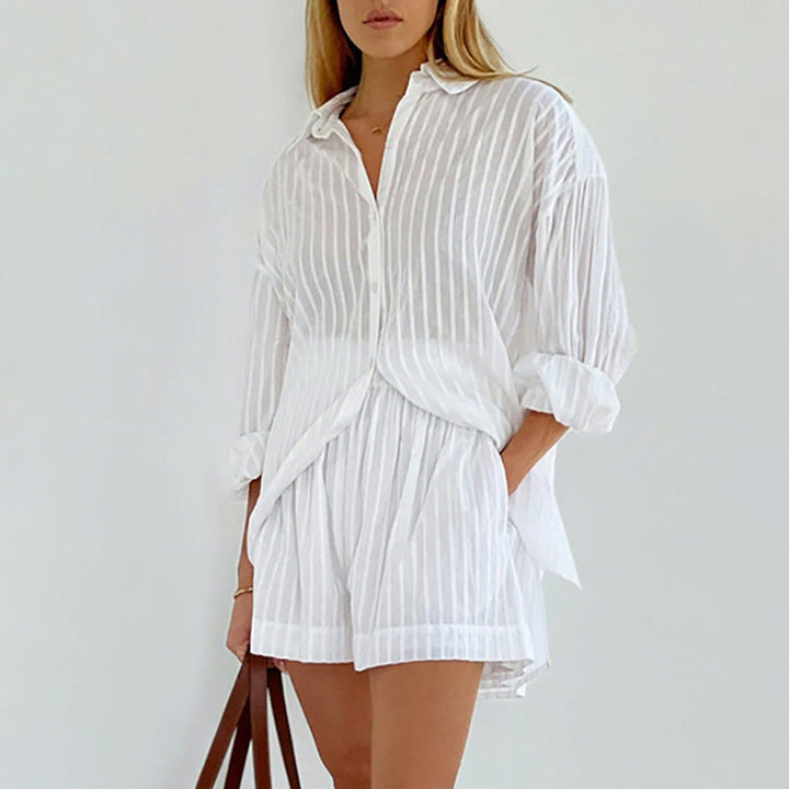 Viola - Button-Up Shirt and Shorts Set