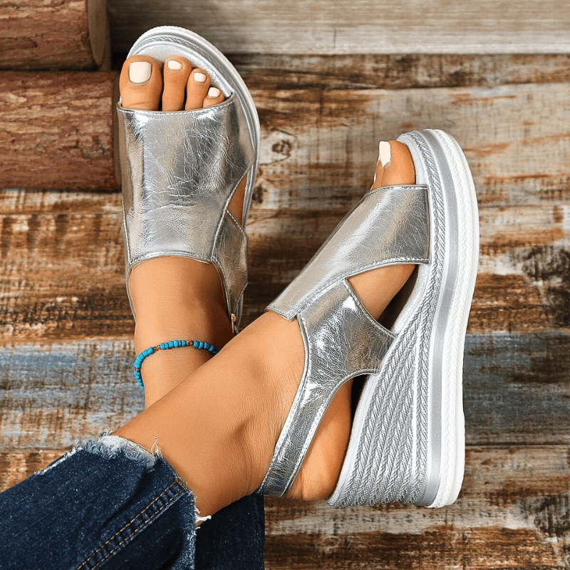 Rosalie | Stylish Metallic Sandals