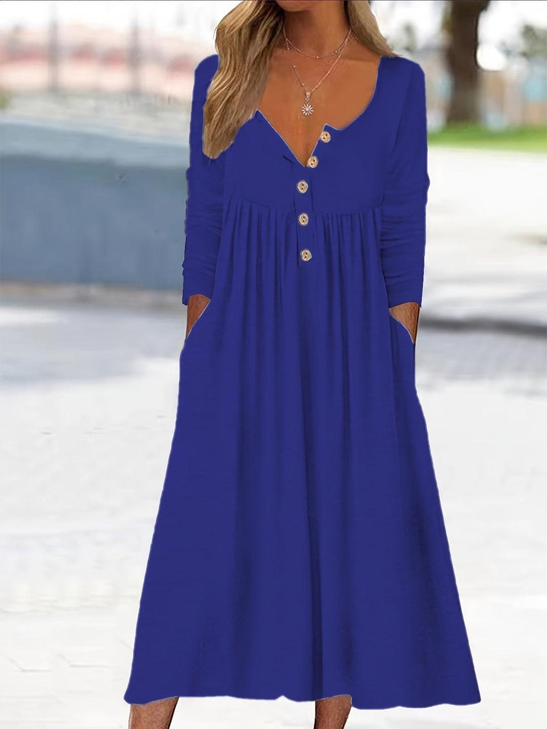ZARA | BUTTON-FRONT MIDI DRESS